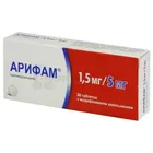 Арифам 1,5 мг/5 мг