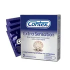 ПРЕЗЕРВАТИВЫ ЛАТЕКСНЫЕ С СИЛИКОНОВОЙ СМАЗКОЙ CONTEX® EXTRA SENSATION (С КРУПНЫМИ ТОЧКАМИ И РЕБРАМИ)