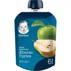 ПЮРЕ ФРУКТОВОЕ ГОМОГЕНИЗИРОВАННОЕ ТМ "GERBER" "ЯБЛОКО И ГРУША"