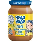 Пюре из яблок моркови и айвы с сахаром и витамином с  тм "Чудо-Чадо" гомогенизированное стерилизованное