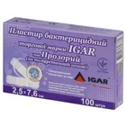 ПЛАСТЫРЬ БАКТЕРИЦИДНЫЙ торговой марки IGAR тип ПРОЗРАЧНЫЙ (на полиуретановой основе)