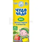 Сок яблочно-персиковый гомогенизированный стерилизованный тм "Чудо-Чадо"