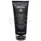 Apivita Black Detox гель для лица и кожи вокруг глаз очищающий черный