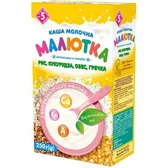 КАША МОЛОЧНА СУМІШ КРУП "МАЛИШКА" рис, кукурудза, овес, гречка 250 г  №1