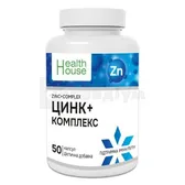 Цинк+комплекс капсули 420 мг контейнер тм Health House  №50