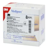 ПЛАСТИР ХІРУРГІЧНИЙ MEDIPORE 5 см х 10 м  №1