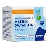 Магній Баланс B6 порошок пакет-саше тм Fidem Pharm зі смаком апельсину №30