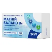 Магній Баланс B6 таблетки тм Fidem Pharm №60