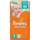 Підгузники дитячі Pampers Sleep & Play midi (6-10 кг)  №78
