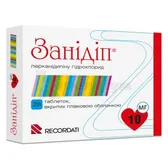 Занідіп® таблетки, вкриті плівковою оболонкою 10 мг блістер  №28