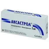Аксастрол® таблетки, вкриті плівковою оболонкою 1 мг  №28