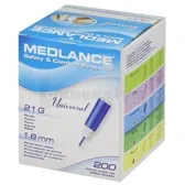 ЛАНЦЕТ (СКАРИФІКАТОР) АВТОМАТИЧНИЙ MEDLANCE® PLUS UNIVERSAL голка 21G глибина проникнення 1,8 мм  №200