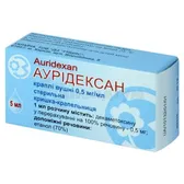 Аурідексан краплі вушні 0,5 мг/мл флакон 5 мл  №1