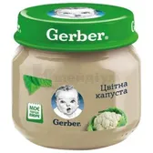 ПЮРЕ ГОМОГЕНІЗОВАНЕ НА ОВОЧЕВІЙ ОСНОВІ "ЦВІТНА КАПУСТА" 80 г  №1
