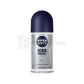 ДЕЗОДОРАНТ-АНТИПЕРСПIРАНТ NIVEA for men "СРIБНИЙ ЗАХИСТ" кульковий 50 мл  №1