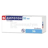 Диротон® таблетки 20 мг блістер  №56