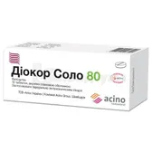 Діокор Соло 80 таблетки, вкриті плівковою оболонкою 80 мг блістер  №10