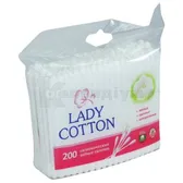 ВАТНІ ПАЛИЧКИ LADY COTTON пакет поліетиленовий  №200