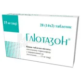 Глютазон® таблетки 15 мг блістер  №28