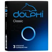 ПРЕЗЕРВАТИВИ ЛАТЕКСНІ У СИЛІКОНОВОМУ ЗМАЩУВАЧІ DOLPHI класичні  №3
