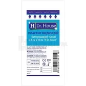 ПЛАСТИР МЕДИЧНИЙ БАКТЕРИЦИДНИЙ "H Dr. House" 4 см х 10 см на тканинній основі  №1