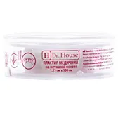 ПЛАСТИР МЕДИЧНИЙ "H Dr. House" 1,25 см х 500 см упаковка пластикова на нетканній основі  №1