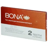 ТЕСТ-СМУЖКА ДЛЯ ВИЗНАЧЕННЯ ВАГІТНОСТІ "BONA"  №2
