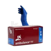РУКАВИЧКИ ЛАТЕКСНІ ОГЛЯДОВІ НЕСТЕРИЛЬНІ НЕПРИПУДРЕНІ AMBULANCE PF M пара  №1