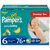 ПІДГУЗНИКИ ДИТЯЧІ PAMPERS ACTIVE BABY extra large  №76