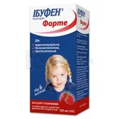 Ібуфен® Форте суспензія оральна 200 мг/5 мл флакон 100 мл з ароматом полуниці  №1