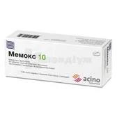 Мемокс 10 таблетки, вкриті плівковою оболонкою 10 мг блістер у пачці  №60