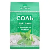 СІЛЬ МОРСЬКА АРОМАТИЗОВАНА ДЛЯ ВАНН "ЖЕЛАНА" 500 г м'ята  №1
