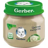 ПЮРЕ ГОМОГЕНІЗОВАНЕ НА ОВОЧЕВІЙ ОСНОВІ ТМ "GERBER" "ЦВІТНА КАПУСТА" 80 г з 6 місяців  №1