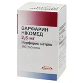 Варфарин Нікомед таблетки 2,5 мг флакон  №100