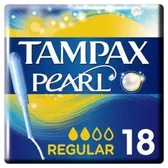 ТАМПОНИ ГІГІЄНІЧНІ TAMPAX Discreet Pearl regular з аплікатором  №18