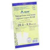 ПЛАСТИР БАКТЕРИЦИДНИЙ торгової марки IGAR тип ЛАЙТПОР (на основі спанлейс) 9 см х 15 см хірургічна пов'язка  №1