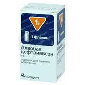 Алвобак порошок для розчину для ін'єкцій 1 г флакон  №1