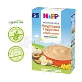 КАША МОЛОЧНА "КУКУРУДЗЯНА З ФРУКТАМИ" З ПРЕБІОТИКАМИ HIPP 250 г з 5 місяців  №1