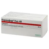 Коринфар® Уно 40 таблетки пролонгованої дії, вкриті оболонкою 40 мг блістер  №100