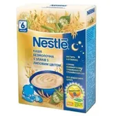 КАША СУХА БЕЗМОЛОЧНА NESTLE "5 ЗЛАКІВ З ЛИПОВИМ ЦВІТОМ" ДЛЯ ДІТЕЙ З 6 МІСЯЦІВ вітамінізована 200 г з біфідобактеріями і пребіотиками  №1