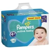ПІДГУЗНИКИ ДИТЯЧІ PAMPERS ACTIVE BABY-DRY maxi (7-14 кг)  №70