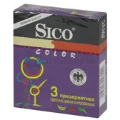 ПРЕЗЕРВАТИВИ "SICO COLOR" ароматизовані кольоров.  №3