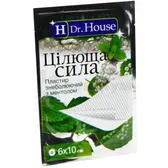 ПЛАСТИРЬ ЗНЕБОЛЮЮЧИЙ З МЕНТОЛОМ "ЦІЛЮЩА СИЛА" "H Dr House" 6 см х 10 см перфорований  №1