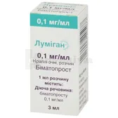 Луміган® краплі очні, розчин 0,1 мг/мл флакон-крапельниця 3 мл  №1
