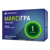 Максігра таблетки, вкриті плівковою оболонкою 100 мг блістер  №1