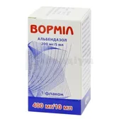 Ворміл суспензія оральна 200 мг/5 мл флакон 10 мл  №1