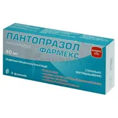 Пантопразол-Фармекс ліофілізат для розчину для ін'єкцій 40 мг флакон  №5