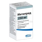Метипред порошок для розчину для ін'єкцій 250 мг флакон  №1