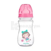 ПЛЯШКА З ШИРОКИМ ОТВОРОМ АНТИКОЛІКОВА "CANPOL BABIES" EasyStart 35/206 240 мл Кольорові звірята  №1