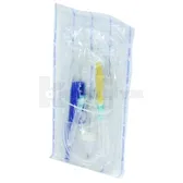 ПРИСТРІЙ ДЛЯ ВЛИВАННЯ ІНФУЗІЙНИХ РОЗЧИНІВ ТА КРОВОЗАМІННИКІВ HEMOPLAST з металевою голкою №1